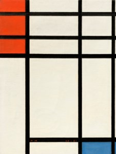 Piet Mondrian, Composition with Red and Blue