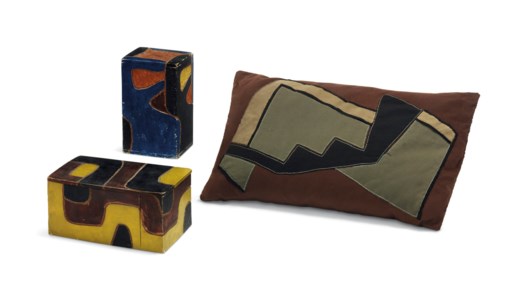Two Wooden Boxes and a Pillowcase