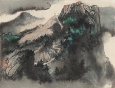 Zhang Da Qian, Enjoying the Distant Scenes atop the Mountains