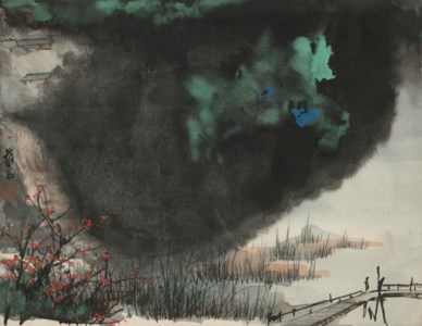 Zhang Da Qian, At Sunset
