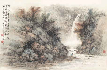 Fishing by a Creek
