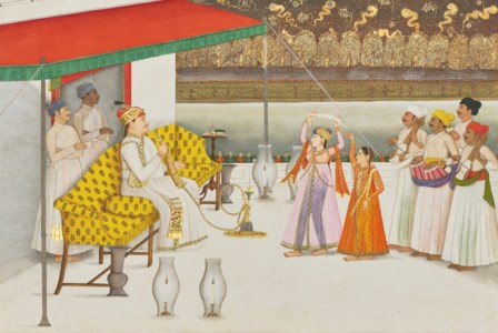 COLONEL POLIER'S NAUTCH, SIGNED BY MIHR CHAND, FAIZABAD, INDIA, PROBABLY 1774-75