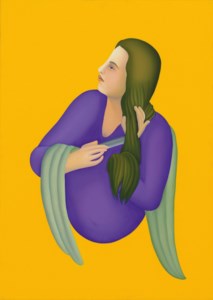 Girl Combing