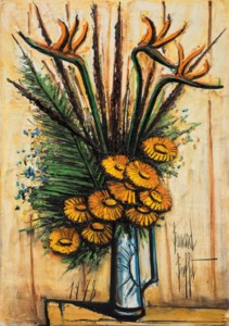 Bouquet au pot bleu