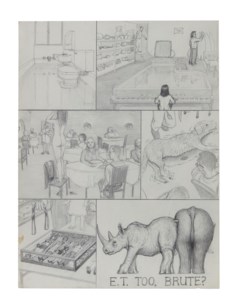 Dream Drawing (I was looking for a Place to Masturbate)