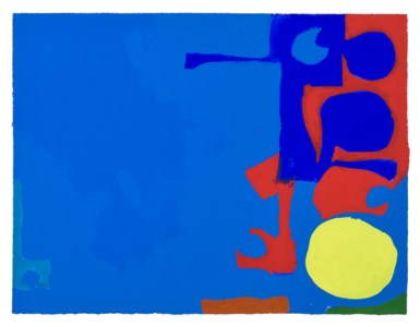 COBALT WITH RED AND YELLOW : AUGUST 1976 (VARIATION)