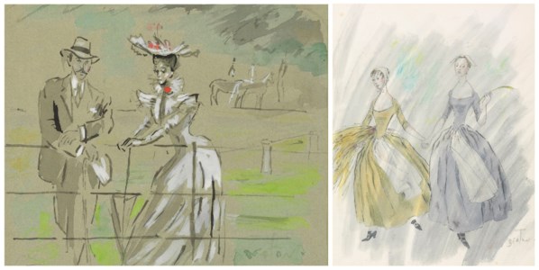 Costume design for 'The Gainsborough Girls' (i); Tenderloin Park Scenes (ii)