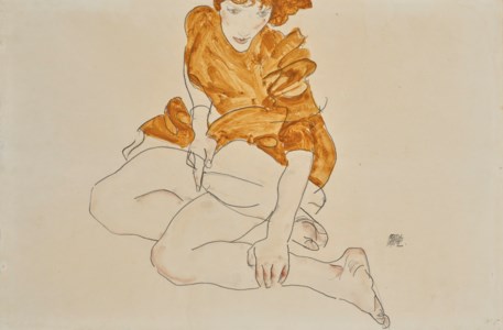 Seated Girl in Brown Dress (Valerie Neuzil)