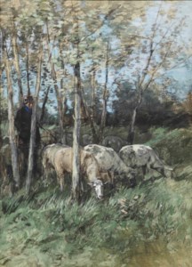 Tending the sheep