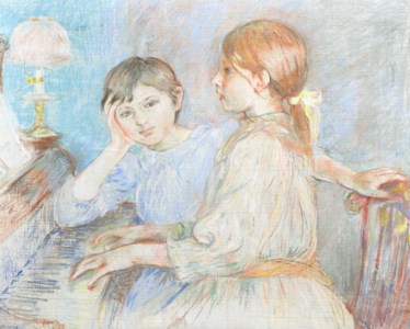 Jeanne Gobillard au piano et Julie Manet
