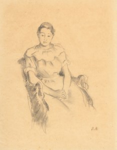 Étude pour 'La jeune fille au repos'
