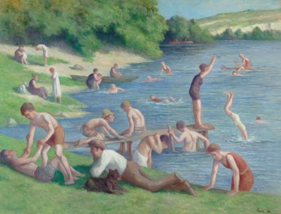 Méricourt, baigneurs et plongeurs