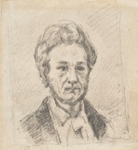 Portrait de Monsieur Chocquet (recto); Étude d'homme (verso)