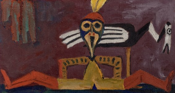 Figur und Vogel