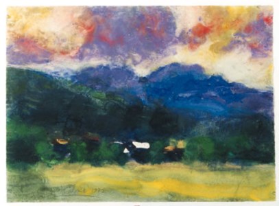 A mountainous landscape