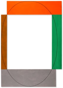 Robert Mangold, Four Color Frame Painting #16