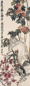 Plum Blossoms and Rock