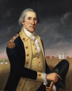 Portrait of George Washington Before Nassau Hall
