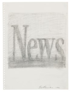 News (recto); Compass Study (verso)