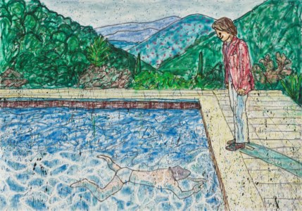Portrait of an Artist (Pool with Two Figures) II (inspired by David Hockney)
