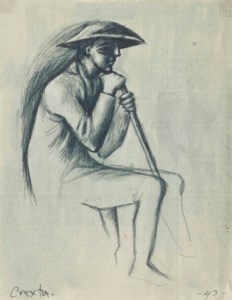 Farmhand resting