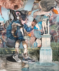 Adrian Ghenie, Self-Portrait in Villa Borghese