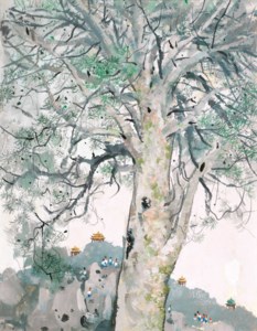 Wu Guanzhong, A Lacebark Pine of the Jing Mountains