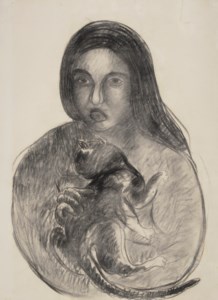 Untitled (Woman with Cat)
