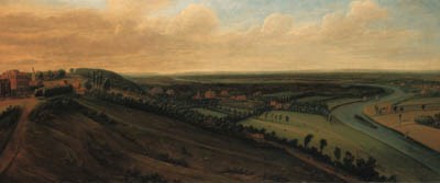 View from the side of Richmond Hill towards the Earl of Rochester's New Park