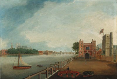 View across the river Thames from Lambeth Palace