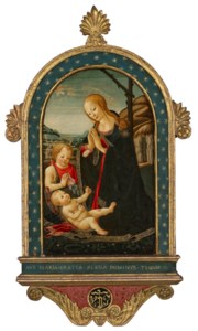 Madonna and Child with Saint John the Baptist, in a landscape