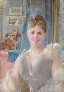 Portrait of Edith Palgrave Edward in her London residence