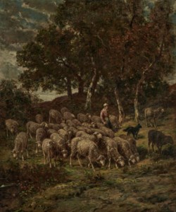 Shepherdess and her flock