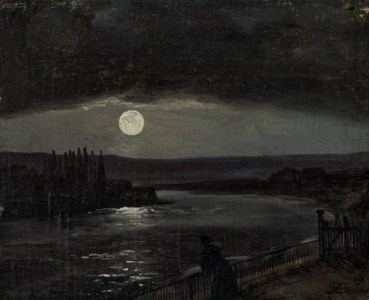 Moonlight over the Brühlsche Terrasse, Dresden