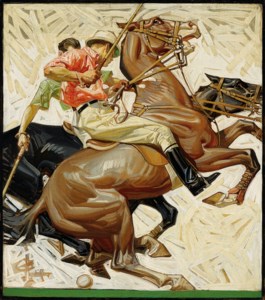 Polo Players on Horseback