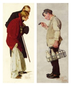 Studies for 'Couple with Milkman': A Pair of Works