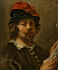 Portrait of the artist, bust-length, in a cap