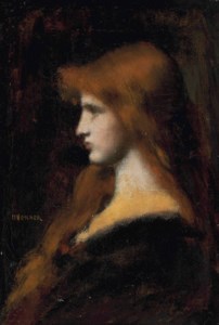 Lady in blue