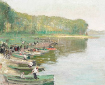 Fishing on the lake