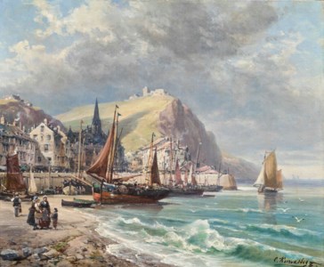 A coastal harbour