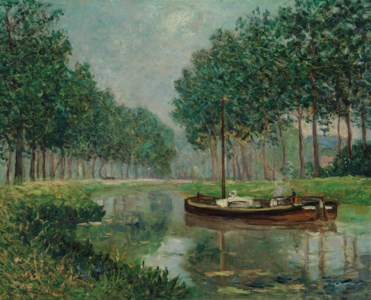 Chaland sur le canal