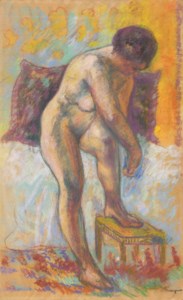 Nu à la toilette