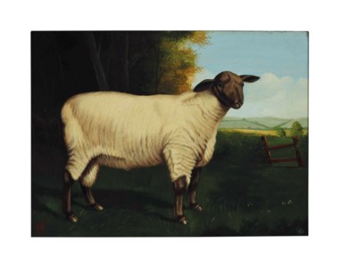 Sheep; and a companion painting of Ram