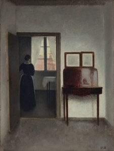 Vilhelm Hammershøi, Interior with a Woman (Stue med en kvinde)