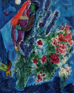 Marc Chagal, La belle rousse ou Les cheveux rouges