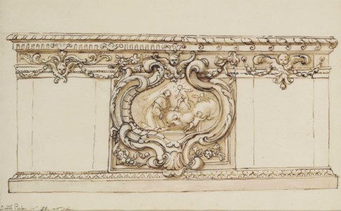 The Infant Christ appearing to Saint Anthony of Padua: design for an antependium
