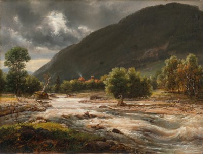 View of the Mårelv near Tinn