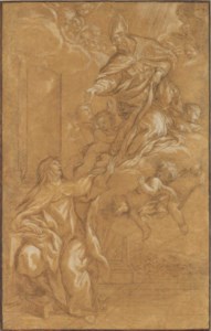 Saint Augustine appearing to Saint Teresa of Ávila