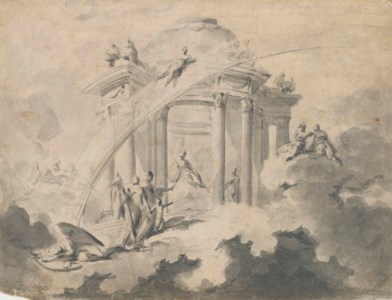 Design for the 'prima macchina' of the Chinea of 1748