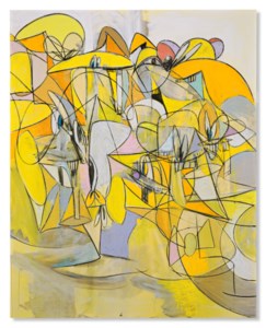 George Condo, Pink and Yellow Sweep